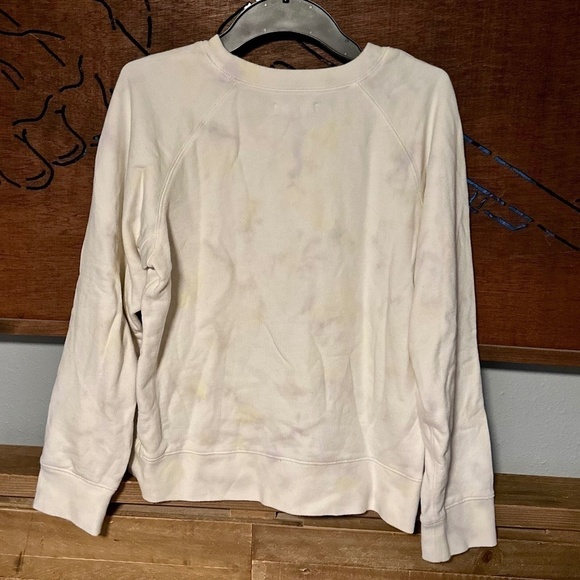 Madewell Heart Embroidered Resourced Cotton Sweatshirt in Tie-Dye, Medium - Picture 4 of 6